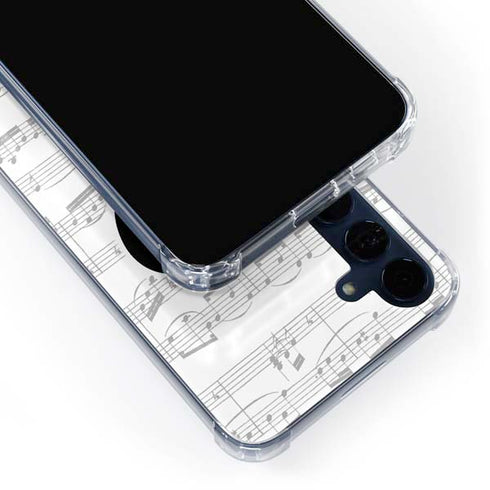 BW Musical Notes Galaxy A35 5G Clear Case
